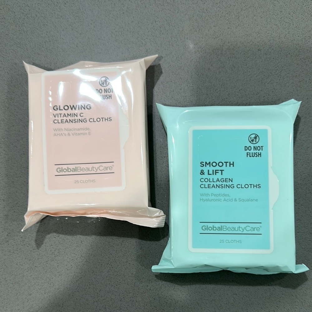 Global Beauty Care Vitamin C Cleansing Cloths - 2 total